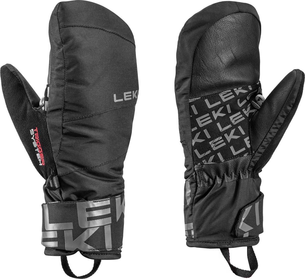 LEKI Air Switch 3D Junior-Handschuhe, schwarz-graphit